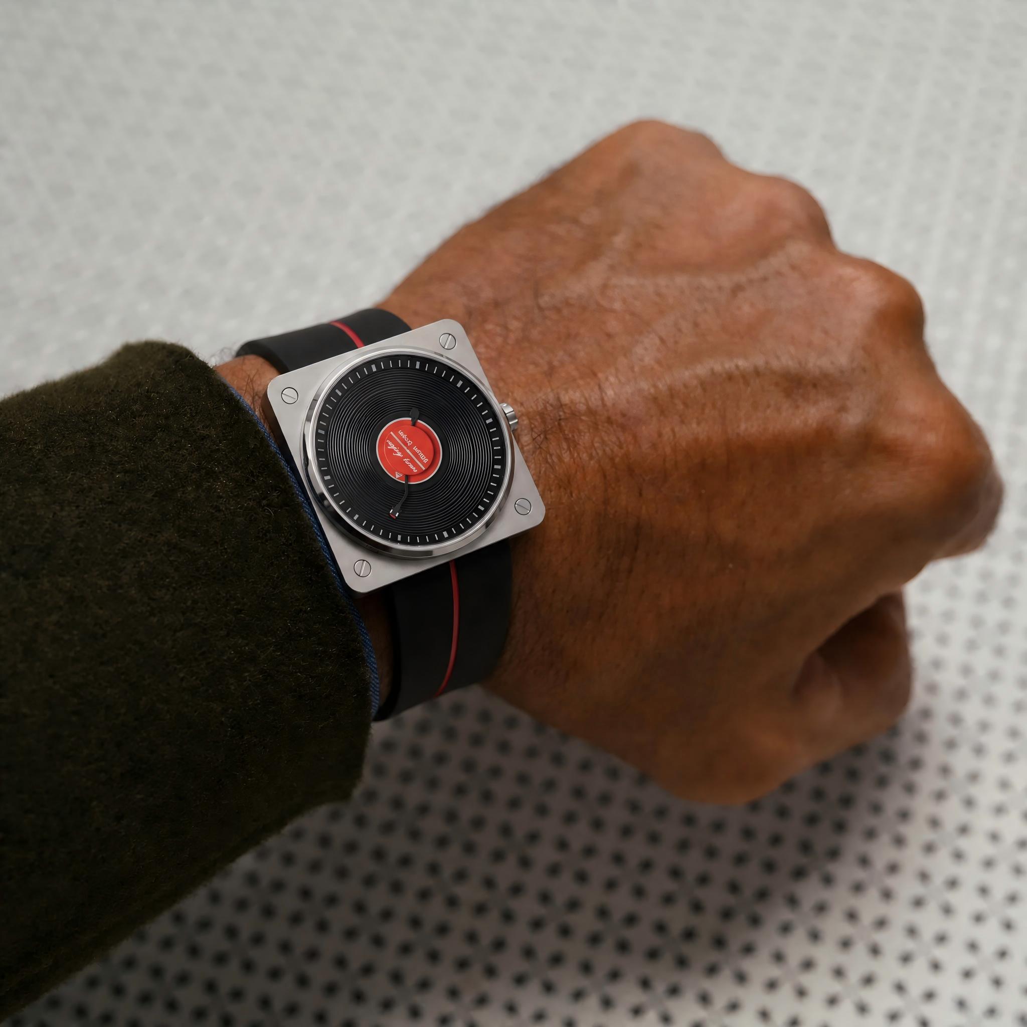 Vintage Watch Collecting - SKU Vinyl Record Quartz Men's Watches