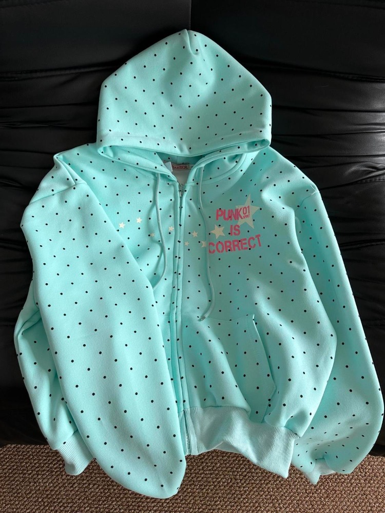 Vintage Zip Hoodie - Y2k New Spring Fashion American Style
