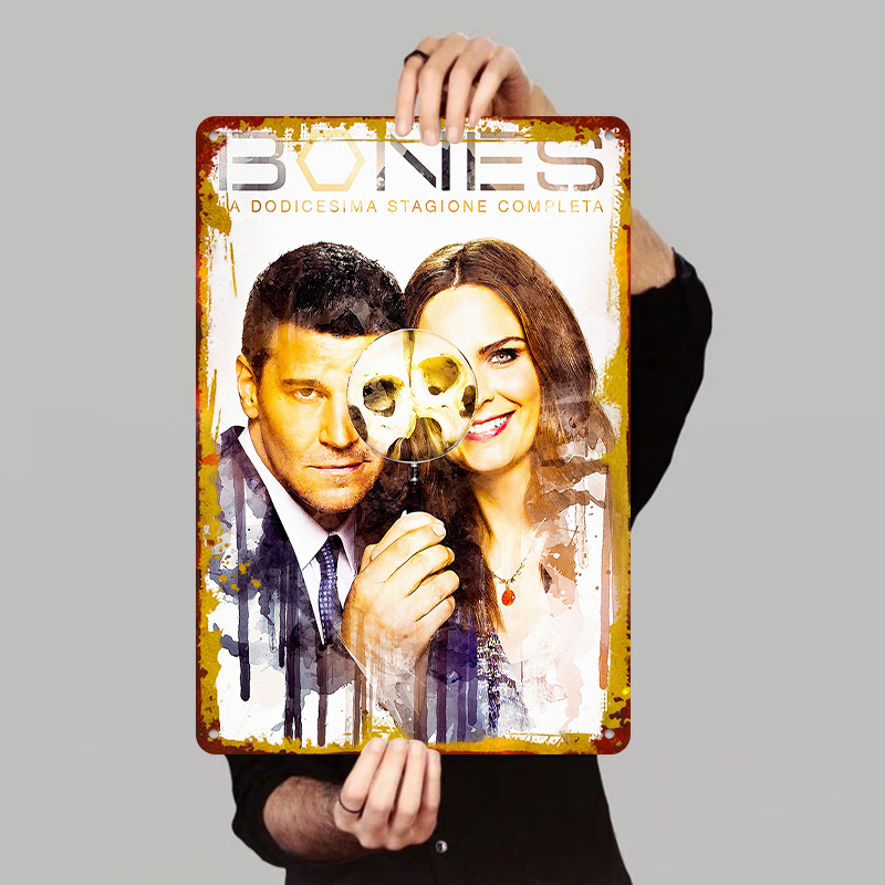 Vintage Collectible Tins - Bones Season 12 Poster Metal Tin