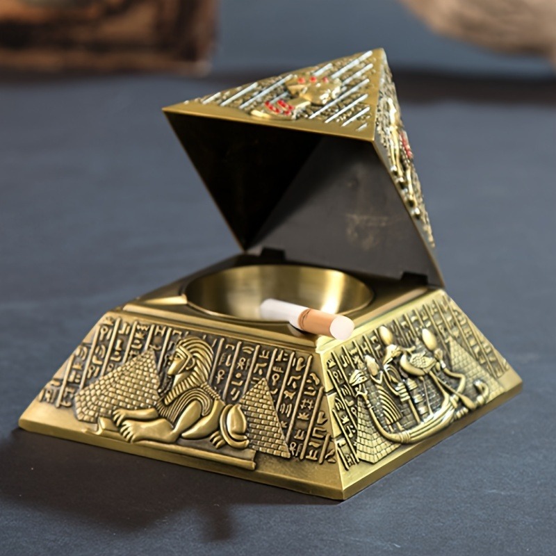 Egyptian Pharaoh Pyramid Ashtr - Vintage Collectible Ashtrays 评论和价格