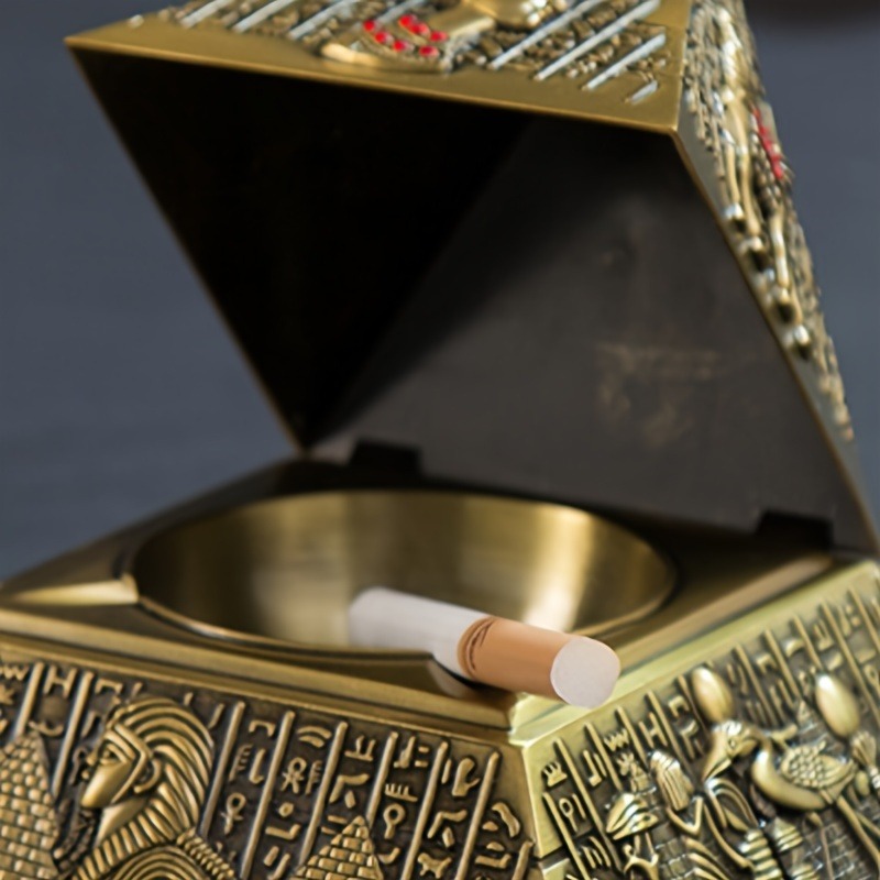 Egyptian Pharaoh Pyramid Ashtr - Vintage Collectible Ashtrays 评论和价格