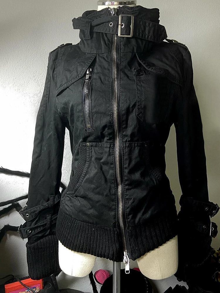Y2k Grunge Punk Women Black Vi - Vintage Zip Hoodie 评论和价格