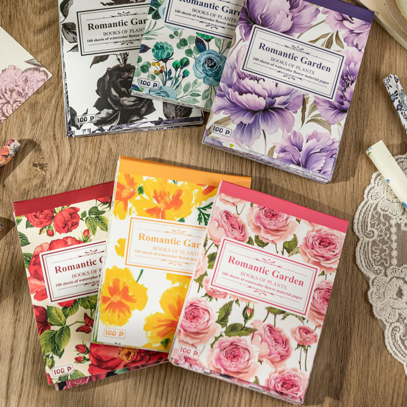 100-Sheet Retro Floral Ditsy P - Vintage Collectible Magazines 评论和价格