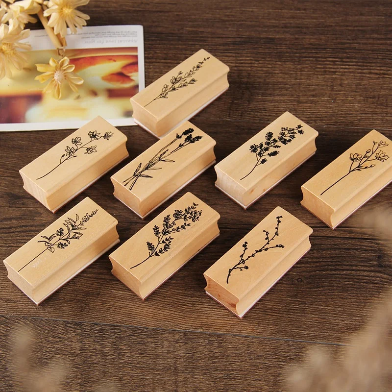 Vintage Plant Tree Wooden Rubb - Vintage Collectible Stamps 评论和价格