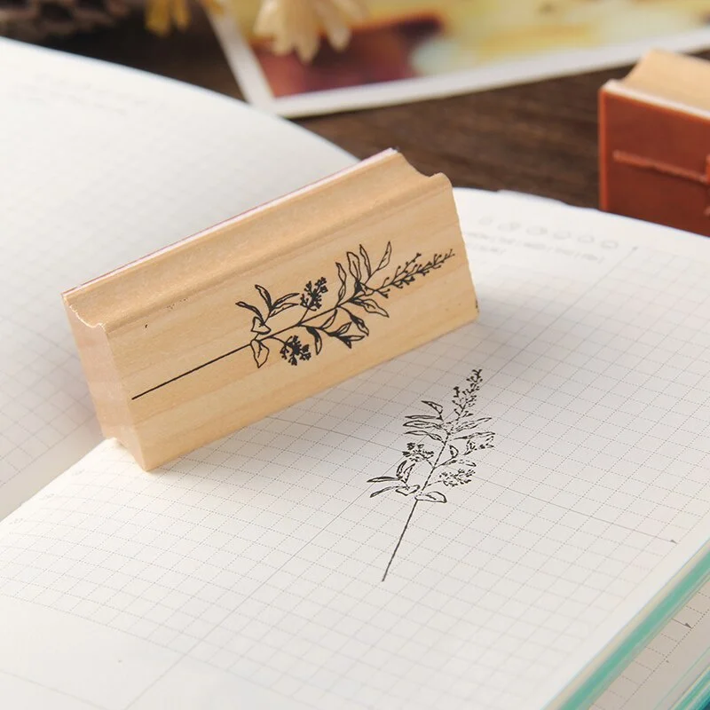 Vintage Plant Tree Wooden Rubb - Vintage Collectible Stamps 评论和价格