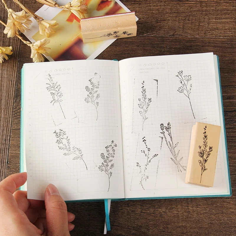 Vintage Plant Tree Wooden Rubb - Vintage Collectible Stamps 评论和价格