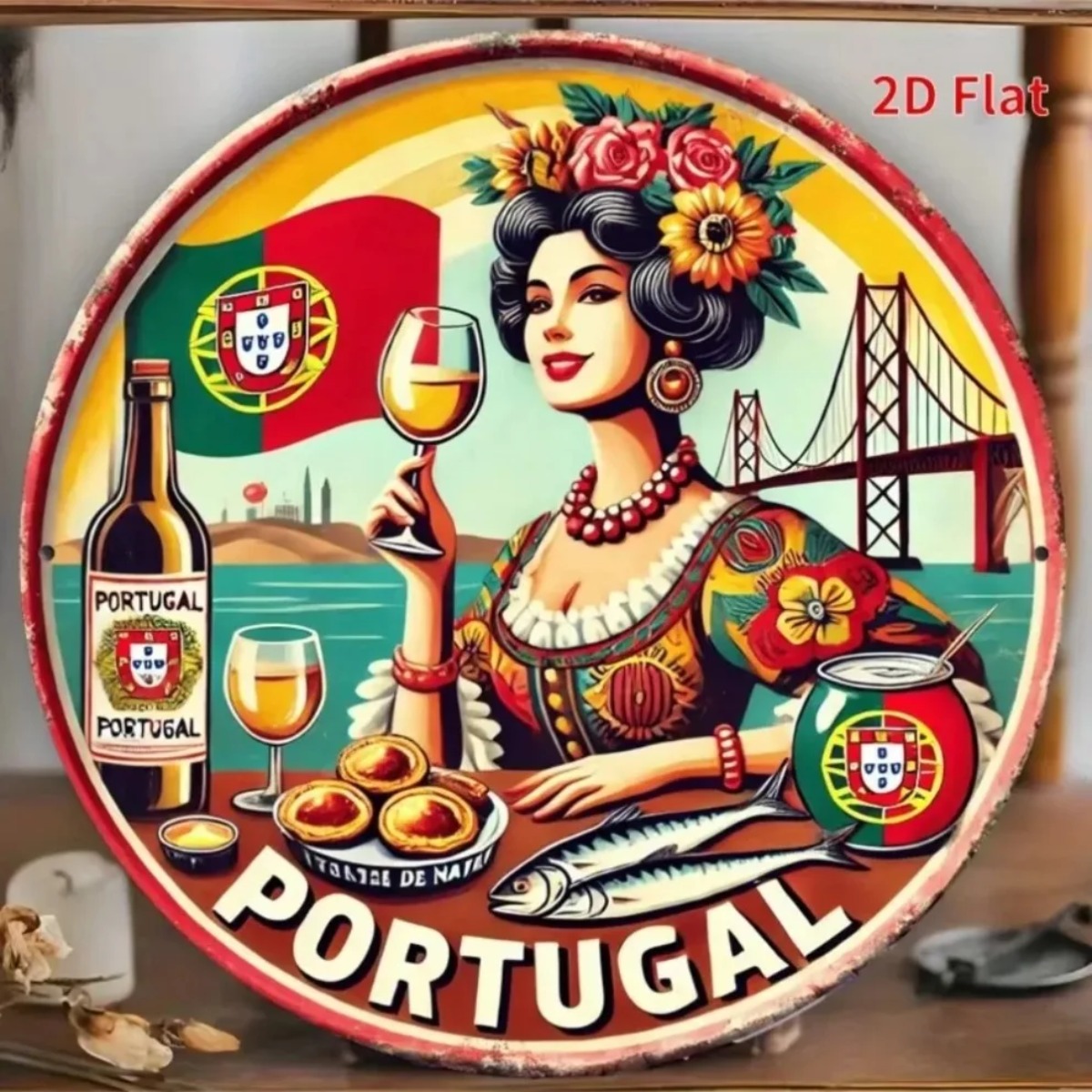 Vintage Retro Round Metal Tin  - Vintage Collectible Tins 评论和价格