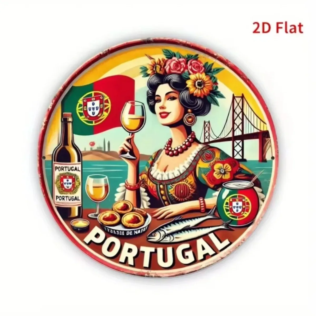 Vintage Retro Round Metal Tin  - Vintage Collectible Tins 评论和价格