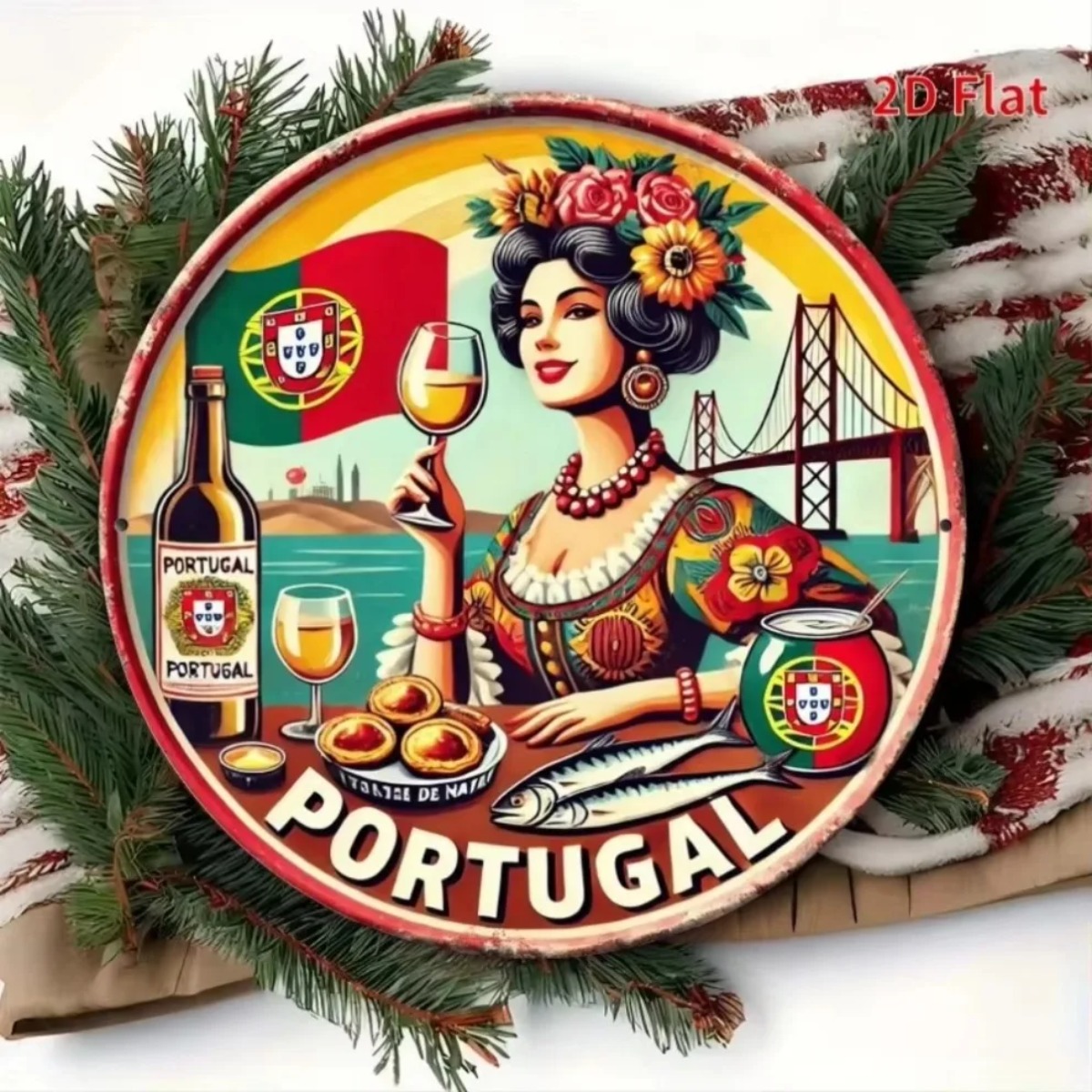 Vintage Retro Round Metal Tin  - Vintage Collectible Tins 评论和价格
