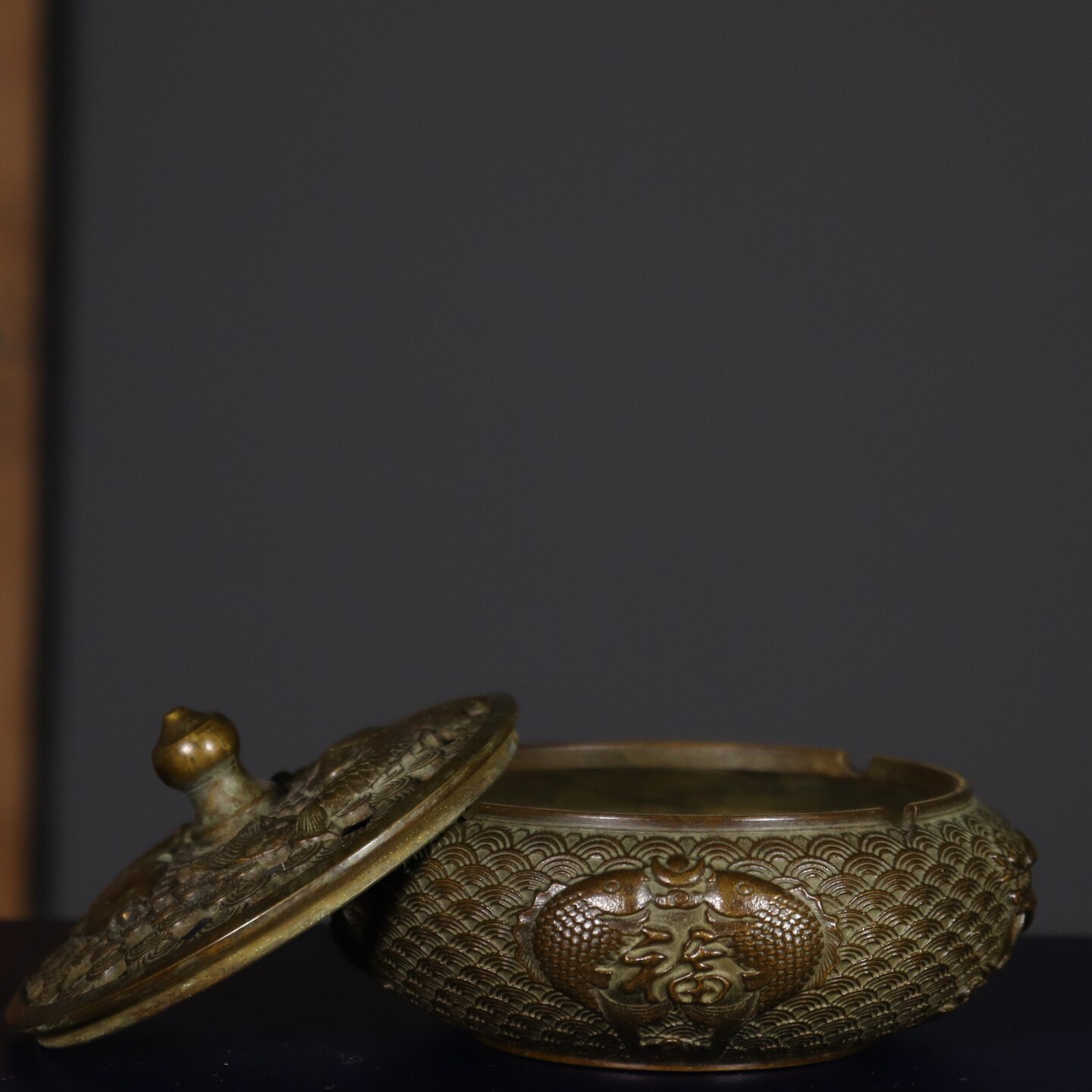 Antique Pure Copper Double Fis - Vintage Collectible Ashtrays 评论和价格