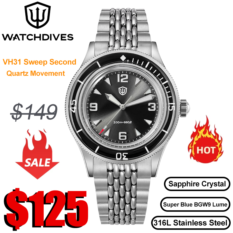 Watchdives WD50Q Watches VH31  - Vintage Watch Collecting 评论和价格