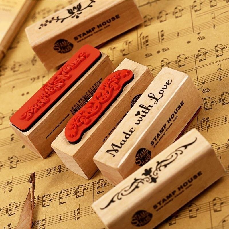 Vintage Strip Wooden Rubber St - Vintage Collectible Stamps 评论和价格