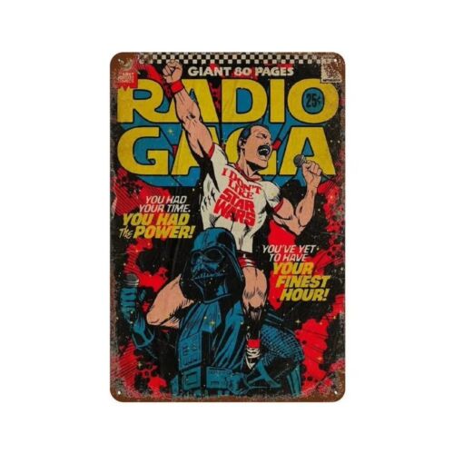 Y1,Queen Radio Gaga Comic Styl - Vintage Collectible Tins 评论和价格