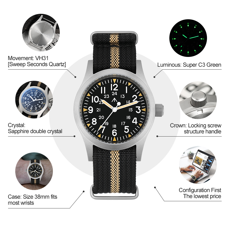 Militado ML05 Vintage Watch VH - Vintage Watch Crystal 评论和价格
