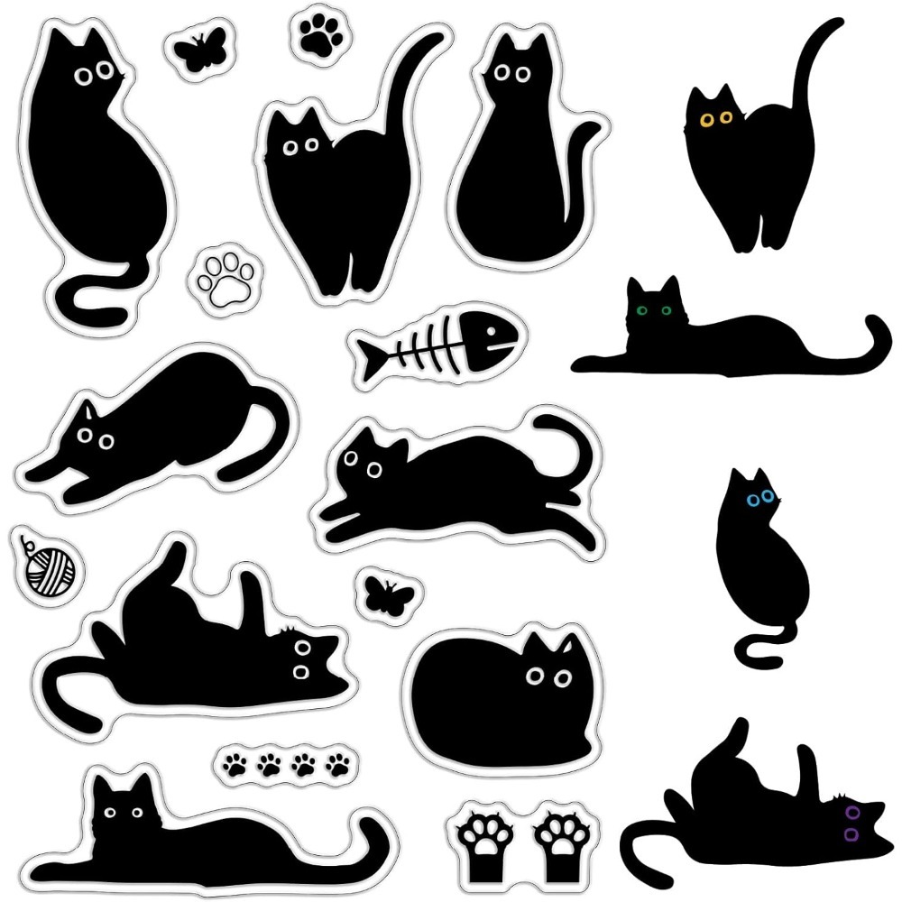 Black Cat Clear Rubber Stamps  - Vintage Collectible Magazines 评论和价格