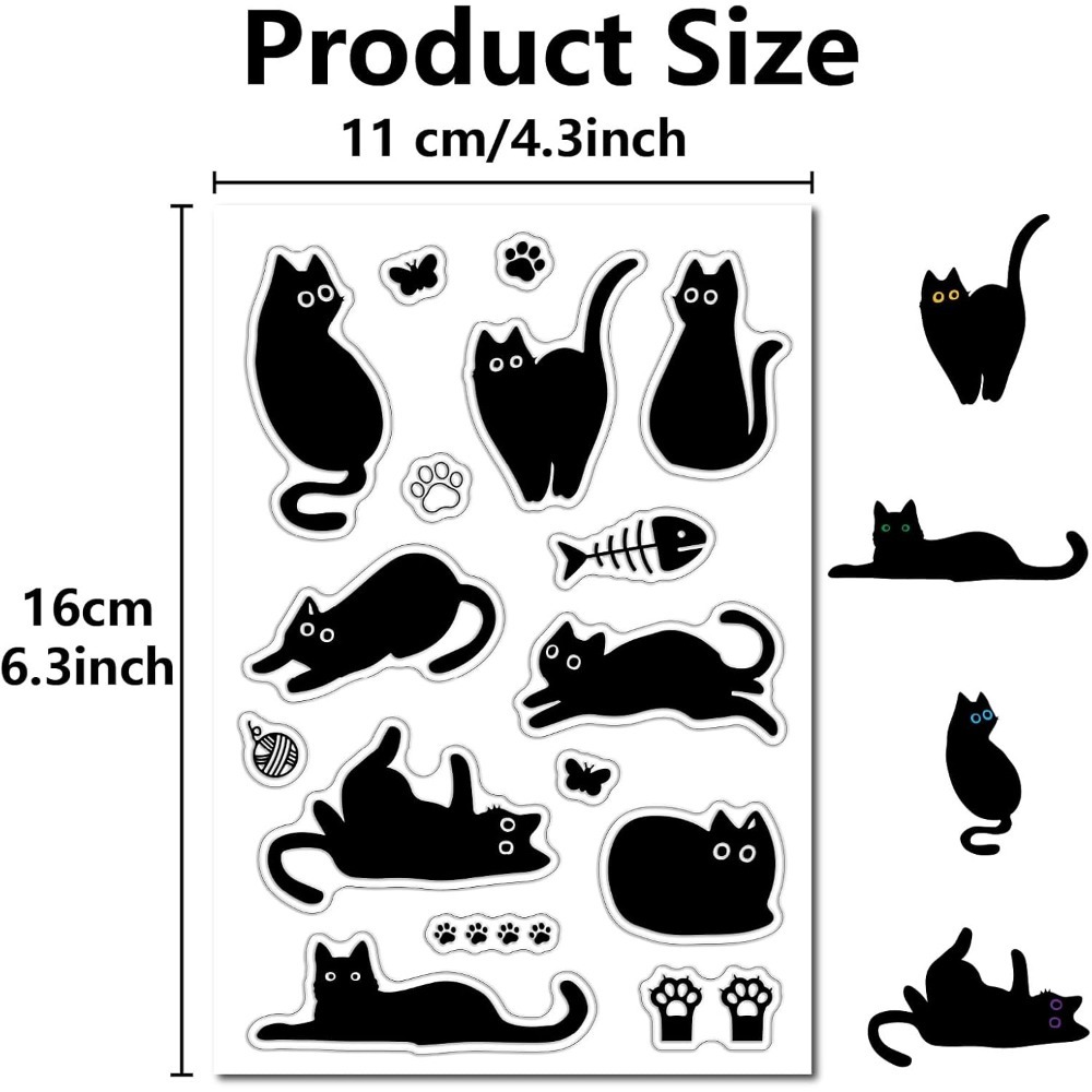 Black Cat Clear Rubber Stamps  - Vintage Collectible Magazines 评论和价格